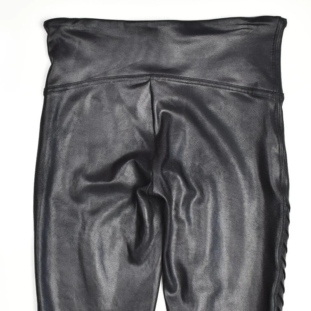 SPANX Faux Leather Moto Legging - Small